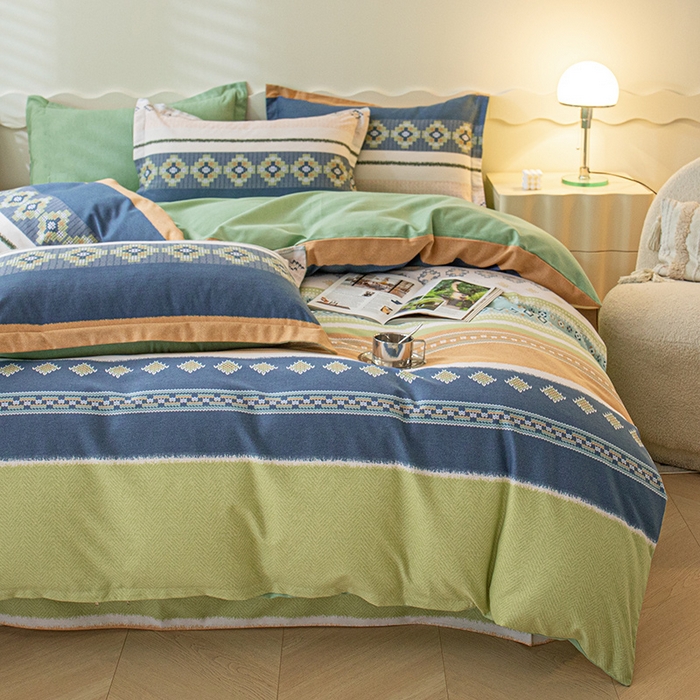 91家纺网 家纺一手货源 找家纺 （总）小叮当家纺仓储工厂店 2025新款提供买家秀爆款花型不断货亲肤舒适原棉加厚磨毛四件套