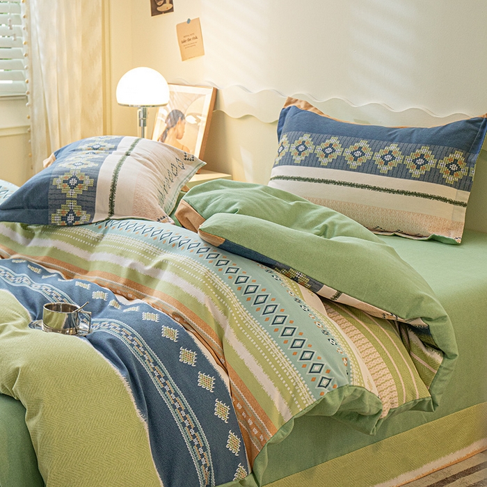 91家纺网 家纺一手货源 找家纺 （总）小叮当家纺仓储工厂店 2025新款提供买家秀爆款花型不断货亲肤舒适原棉加厚磨毛四件套