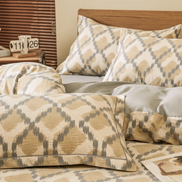 91家纺网 家纺一手货源 找家纺 大吉 2024新款全棉磨毛单枕套 海伦