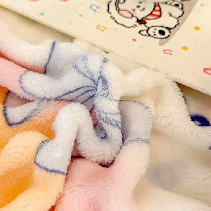 91家纺网 家纺一手货源 找家纺 绣女坊 2025新款A类高克重牛奶绒泡泡绒印花床单单件冬季保暖毛绒毯子绒床单三件套 彩虹樱桃