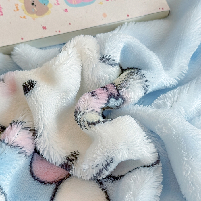 91家纺网 家纺一手货源 找家纺 绣女坊 2025新款A类高克重牛奶绒泡泡绒印花床单单件冬季保暖毛绒毯子绒床单三件套 公主kt