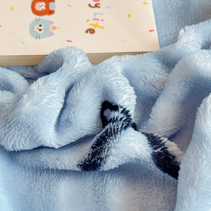 91家纺网 家纺一手货源 找家纺 绣女坊 2025新款A类高克重牛奶绒泡泡绒印花床单单件冬季保暖毛绒毯子绒床单三件套 蝴蝶结-兰