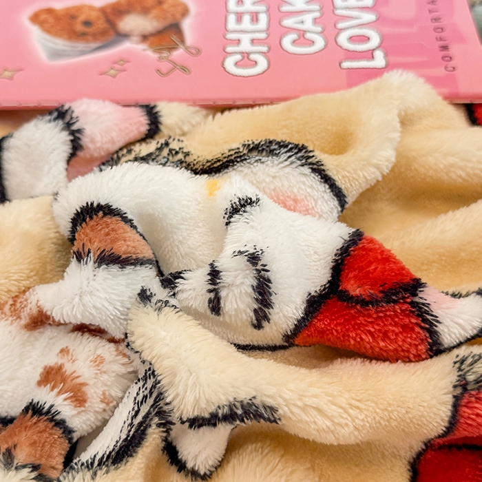 91家纺网 家纺一手货源 找家纺 绣女坊 2025新款A类高克重牛奶绒泡泡绒印花床单单件冬季保暖毛绒毯子绒床单三件套 画笔卡通