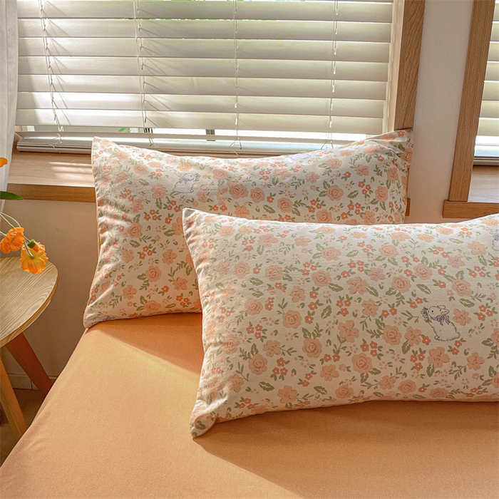 91家纺网 家纺一手货源 找家纺 小叮当家纺仓储工厂店 2025新款提供买家秀爆款花型不断货亲肤舒适原棉加厚磨毛四件套 春日奇迹