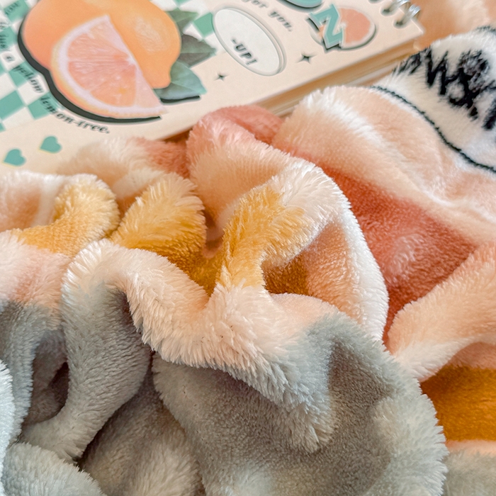 91家纺网 家纺一手货源 找家纺 绣女坊 2025新款A类高克重牛奶绒泡泡绒印花床单单件冬季保暖毛绒毯子绒床单三件套 简单条格