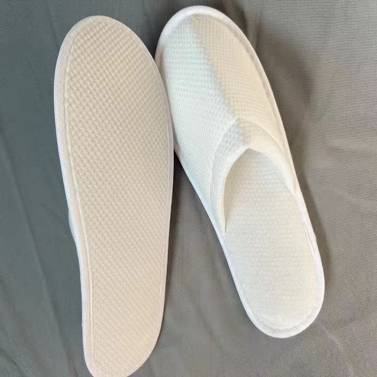 91家纺网 家纺一手货源 找家纺 （总）锦兴酒店布草 2025新款一次性拖鞋高档酒店民宿宾馆专用加厚防滑拖鞋拉毛绒麻布拖鞋批发-第二批