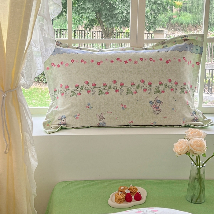 91家纺网 家纺一手货源 找家纺 小叮当家纺仓储工厂店 2025新款提供买家秀爆款花型不断货亲肤舒适原棉加厚磨毛四件套 花枝兔