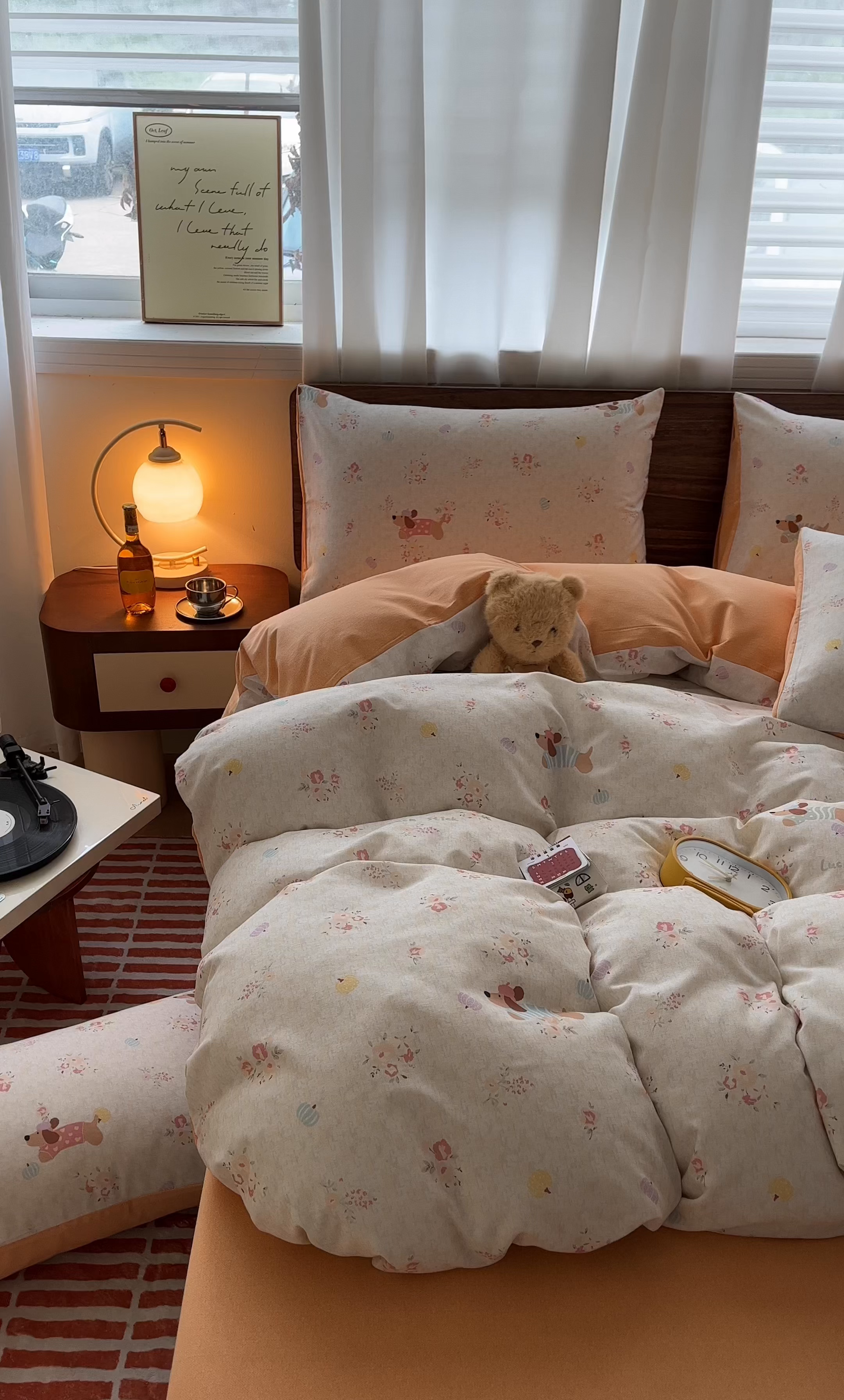 91家纺网 家纺一手货源 找家纺 小叮当家纺仓储工厂店 2025新款提供买家秀爆款花型不断货亲肤舒适原棉加厚磨毛四件套 简兮