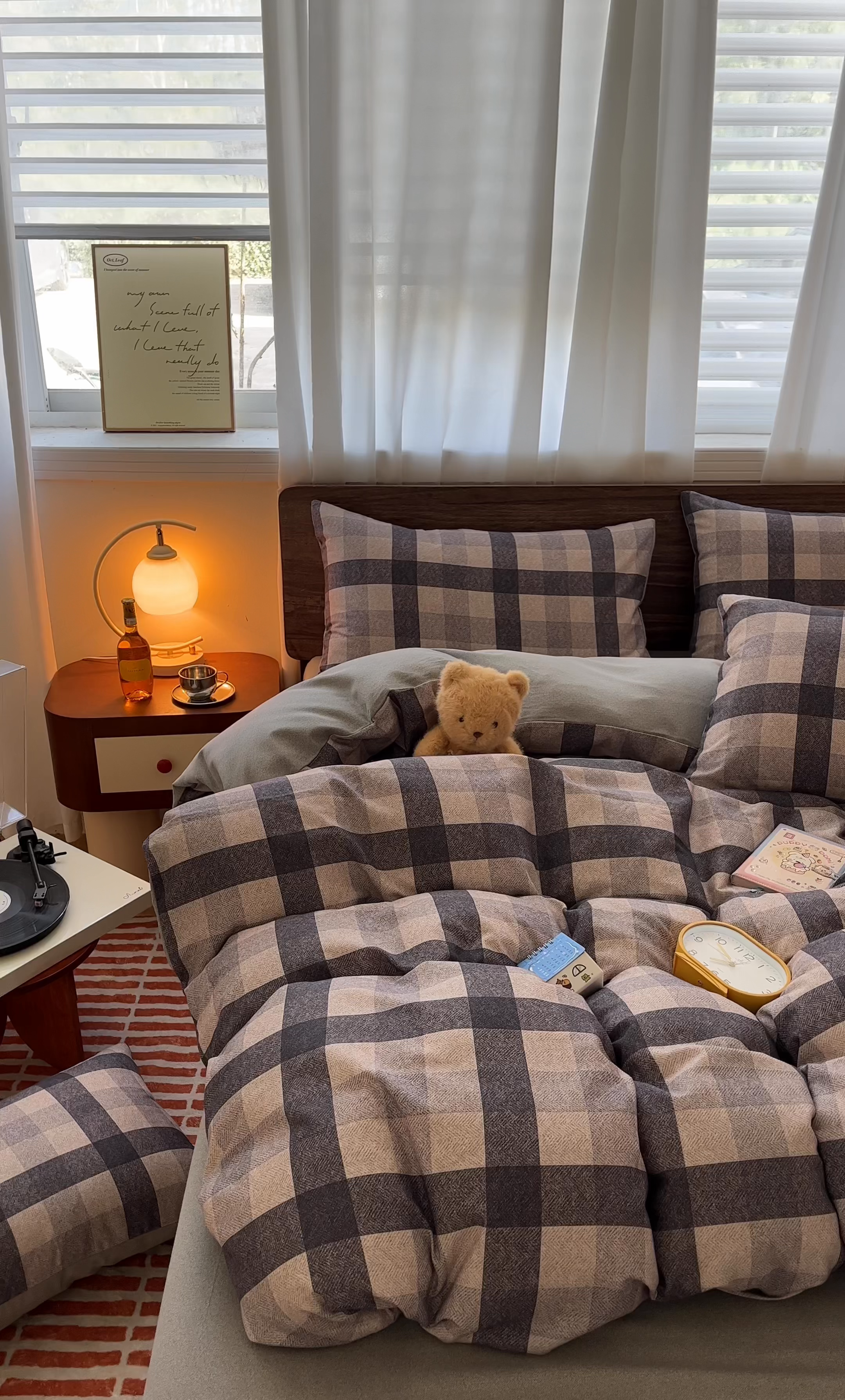 91家纺网 家纺一手货源 找家纺 小叮当家纺仓储工厂店 2025新款提供买家秀爆款花型不断货亲肤舒适原棉加厚磨毛四件套 朗格-灰