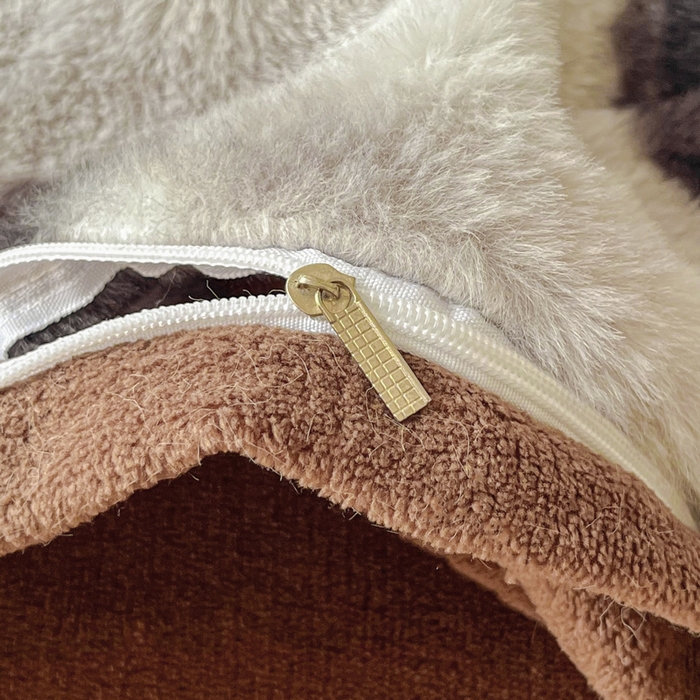 91家纺网 家纺一手货源 找家纺 梦纤绒 2025新款亲肤舒适兔毛印花牛奶绒保暖四件套一美拉德系塞西莉亚-灰