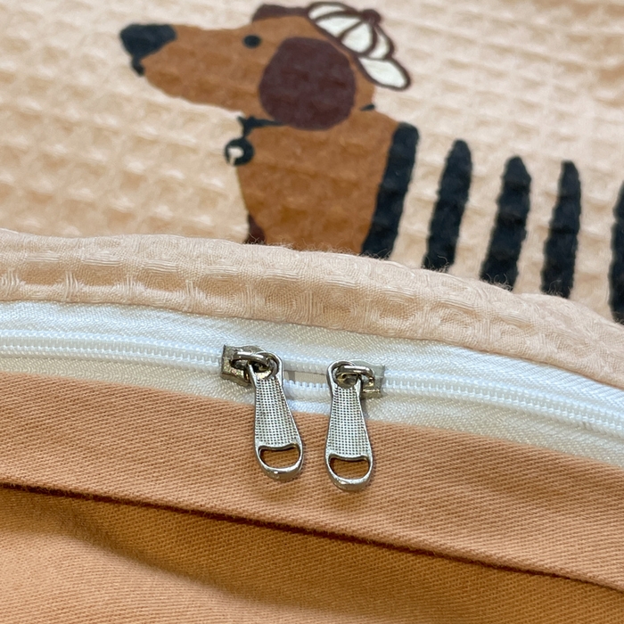 91家纺网 家纺一手货源 找家纺 小叮当家纺仓储工厂店 2025新款提供买家秀爆款花型不断货全棉纯棉A类华夫格印花磨毛四件套 瑞乐-棕