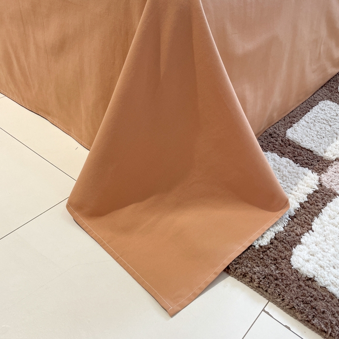 91家纺网 家纺一手货源 找家纺 小叮当家纺仓储工厂店 2025新款提供买家秀爆款花型不断货全棉纯棉A类华夫格印花磨毛四件套 瑞乐-棕