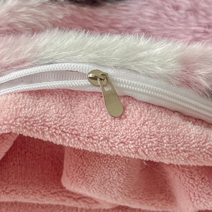 91家纺网 家纺一手货源 找家纺 梦纤绒 2025新款亲肤舒适兔毛印花牛奶绒保暖四件套一美拉德系塞西莉亚-紫