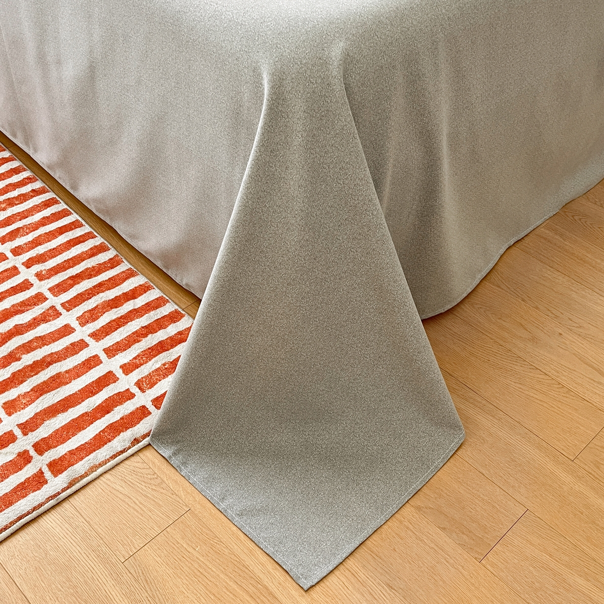 91家纺网 家纺一手货源 找家纺 小叮当家纺仓储工厂店 2025新款提供买家秀爆款花型不断货亲肤舒适原棉加厚磨毛四件套 麦语-灰