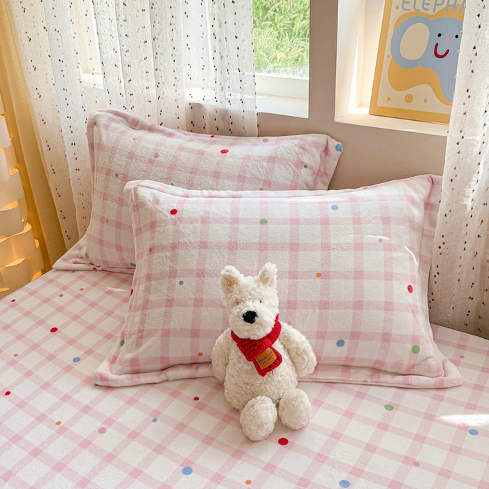 91家纺网 家纺一手货源 找家纺 （总）丽美人 2025新款高克重印花牛奶绒无印风床单款（A类母婴级面料）