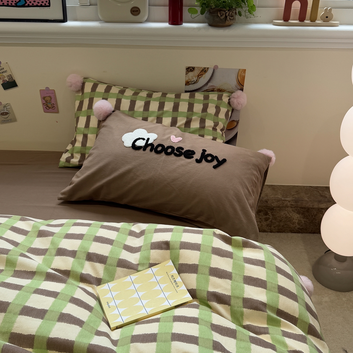 91家纺网 家纺一手货源 找家纺 呗旺鹿 2025新款全棉磨毛球球工艺款四件套 抹茶拿铁