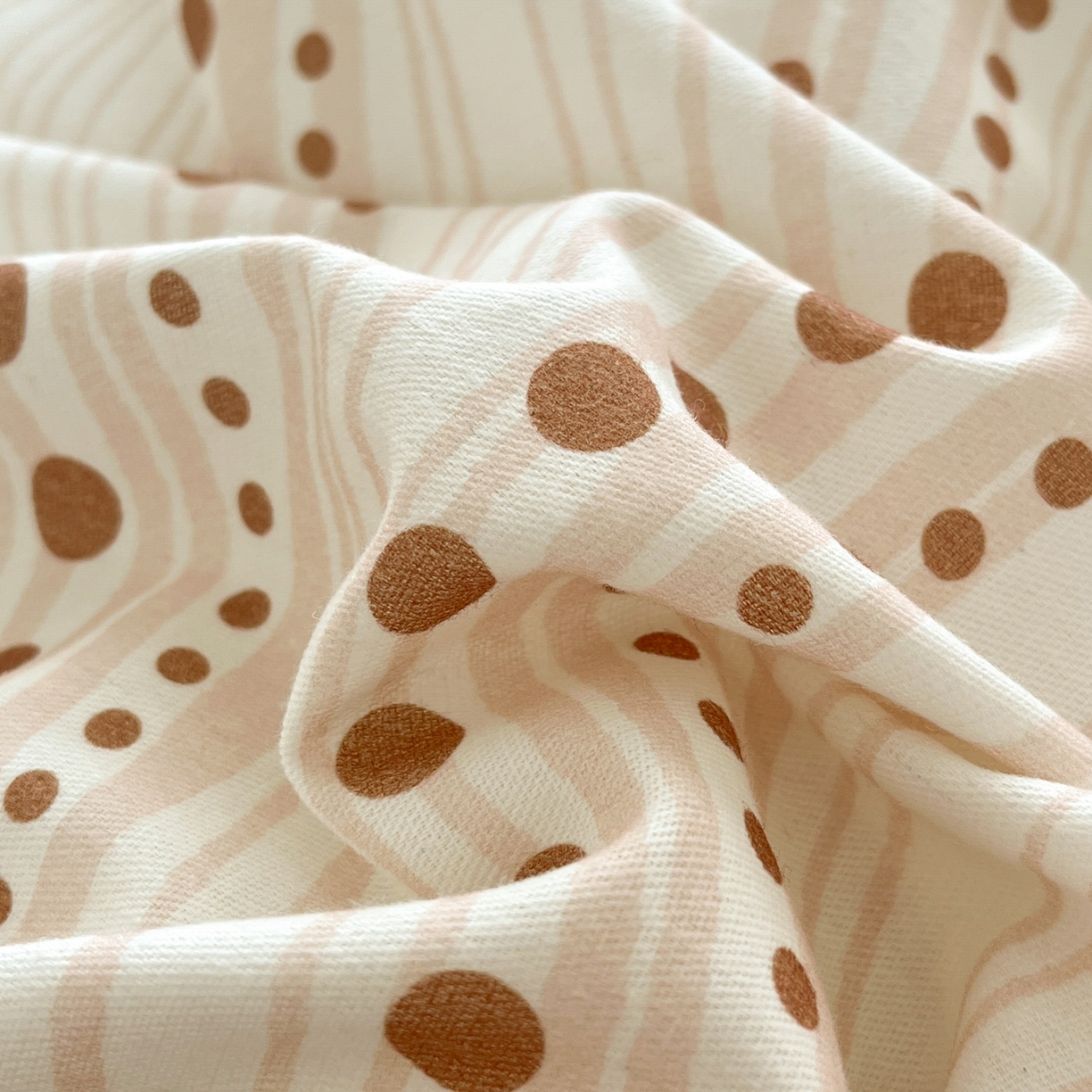 91家纺网 家纺一手货源 找家纺 小叮当家纺仓储工厂店 2025新款提供买家秀爆款花型不断货亲肤舒适原棉加厚磨毛四件套 漫之语-棕