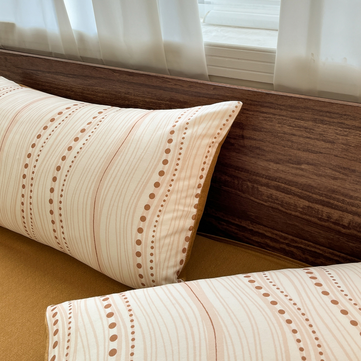 91家纺网 家纺一手货源 找家纺 小叮当家纺仓储工厂店 2025新款提供买家秀爆款花型不断货亲肤舒适原棉加厚磨毛四件套 漫之语-棕