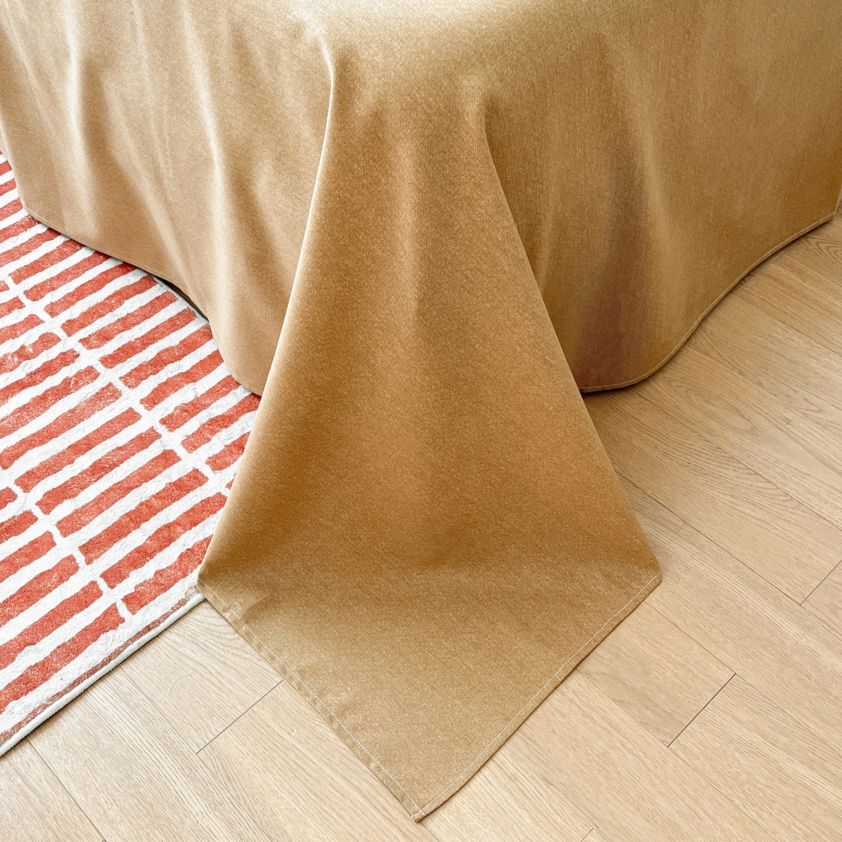 91家纺网 家纺一手货源 找家纺 小叮当家纺仓储工厂店 2025新款提供买家秀爆款花型不断货亲肤舒适原棉加厚磨毛四件套 漫之语-棕