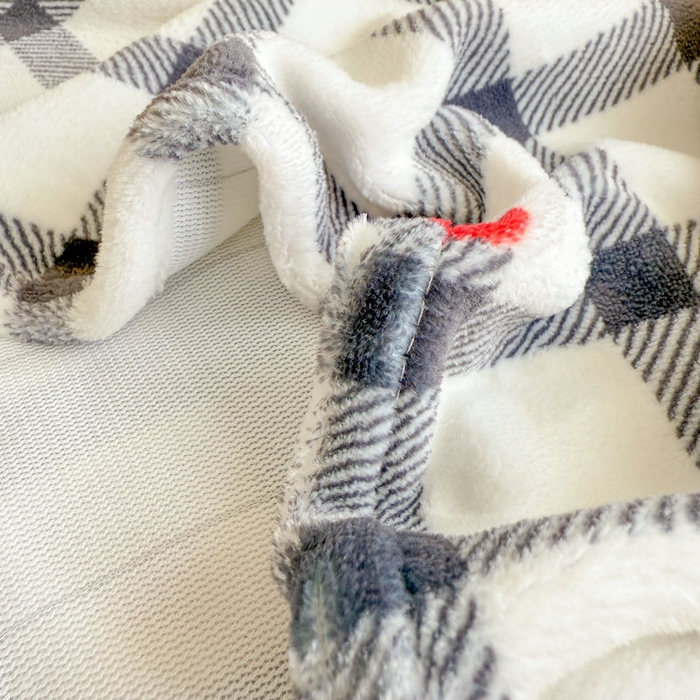 91家纺网 家纺一手货源 找家纺 丽美人 2025新款高克重印花牛奶绒无印风床单款（A类母婴级面料） 黑白格调