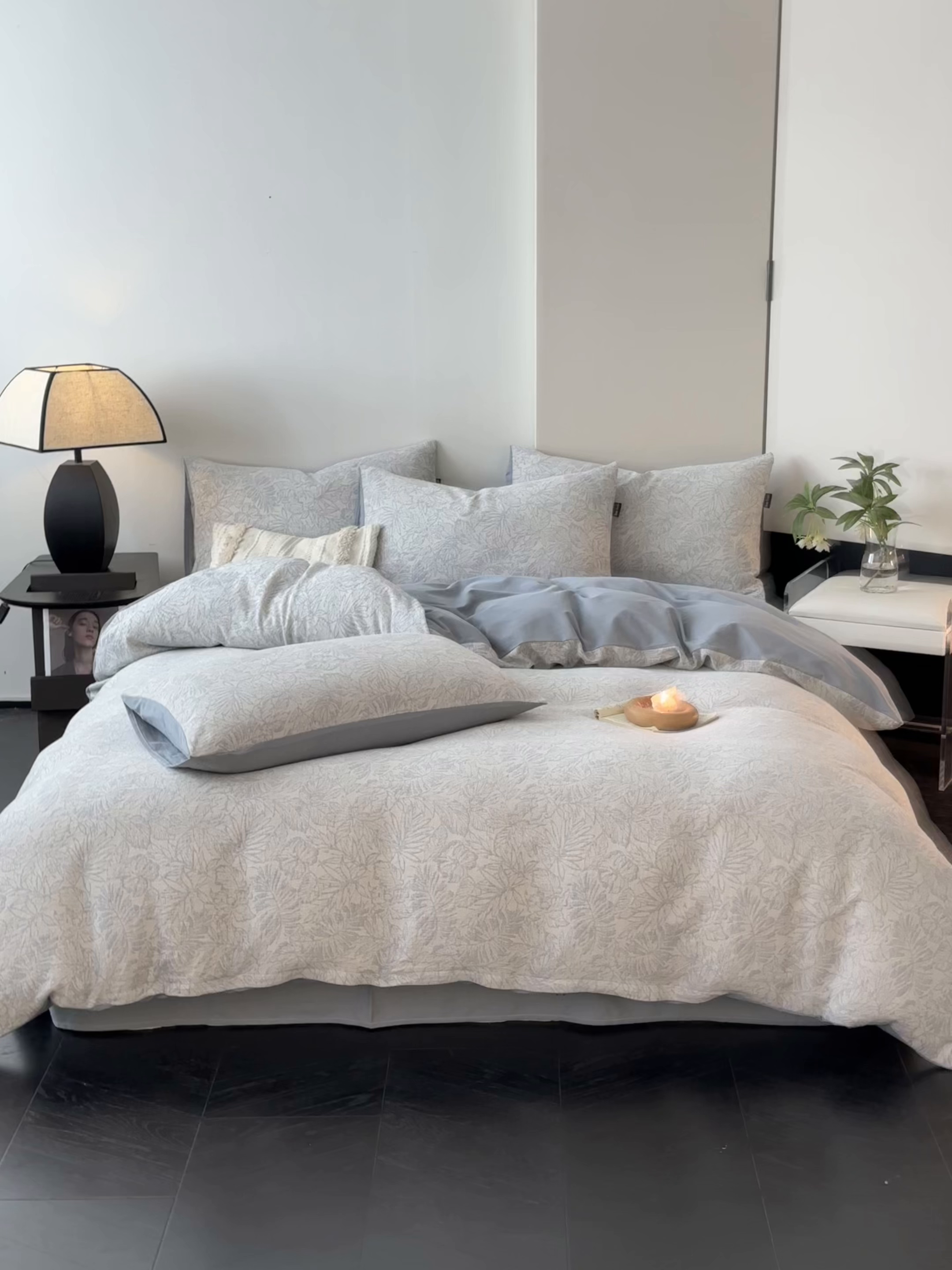 91家纺网 家纺一手货源 找家纺 （总）小叮当家纺仓储工厂店 2025新款提供买家秀爆款花型不断货全棉纯棉A类三层纱加厚磨毛大提花四件套