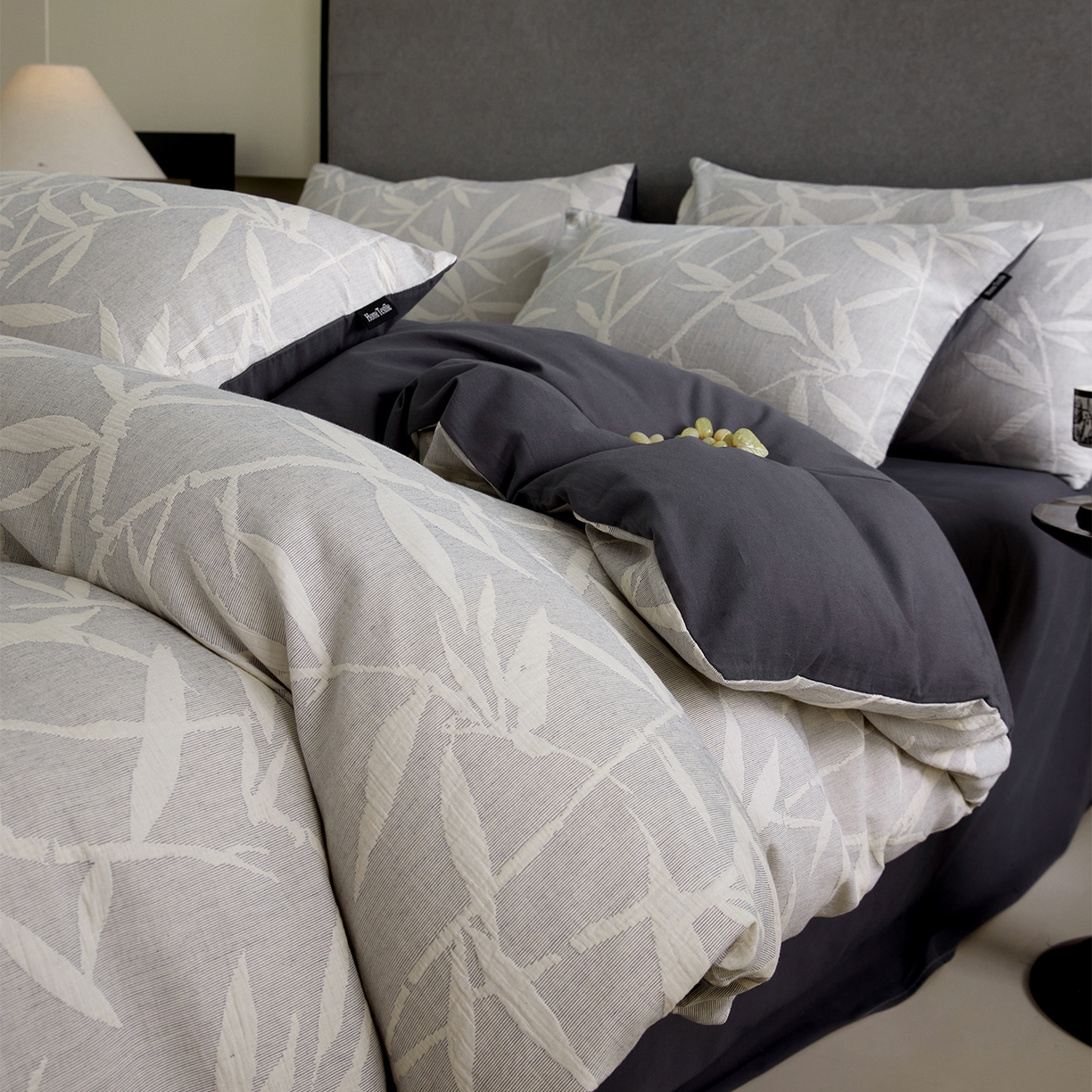 91家纺网 家纺一手货源 找家纺 小叮当家纺仓储工厂店 2025新款提供买家秀爆款花型不断货全棉纯棉A类三层纱加厚磨毛大提花四件套 川野·兰