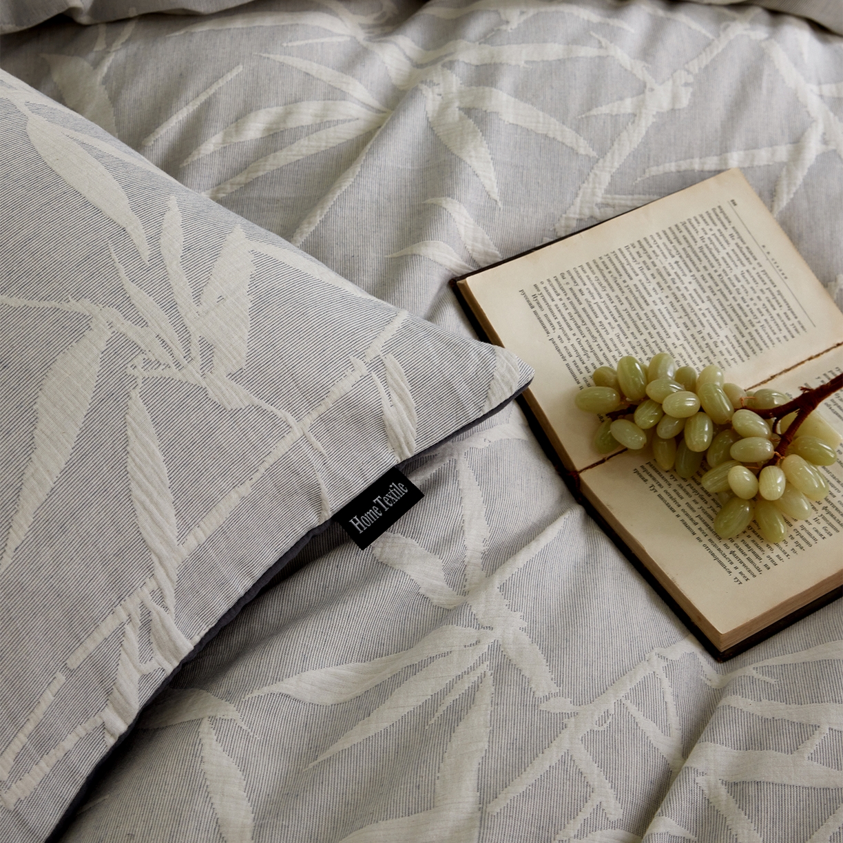 91家纺网 家纺一手货源 找家纺 小叮当家纺仓储工厂店 2025新款提供买家秀爆款花型不断货全棉纯棉A类三层纱加厚磨毛大提花四件套 川野·兰