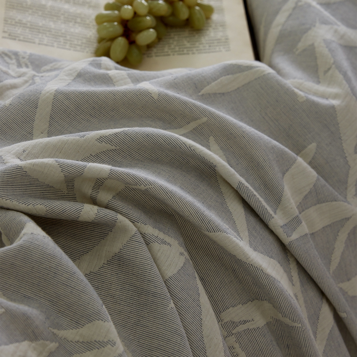 91家纺网 家纺一手货源 找家纺 小叮当家纺仓储工厂店 2025新款提供买家秀爆款花型不断货全棉纯棉A类三层纱加厚磨毛大提花四件套 川野·兰