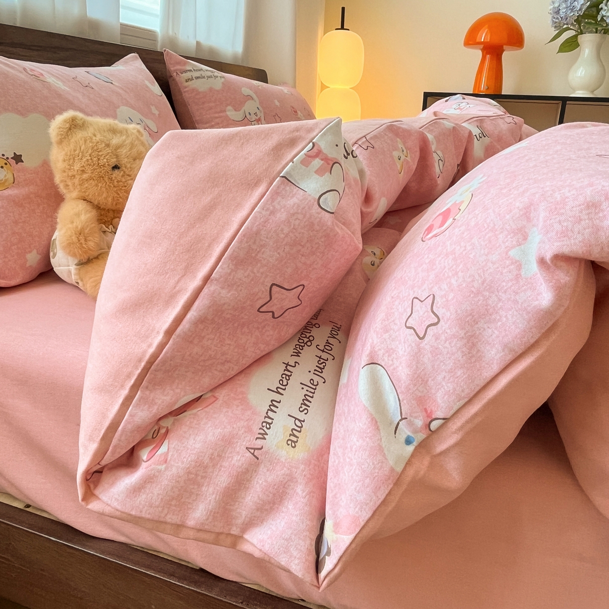 91家纺网 家纺一手货源 找家纺 小叮当家纺仓储工厂店 2025新款提供买家秀爆款花型不断货亲肤舒适原棉加厚磨毛四件套 小伙伴