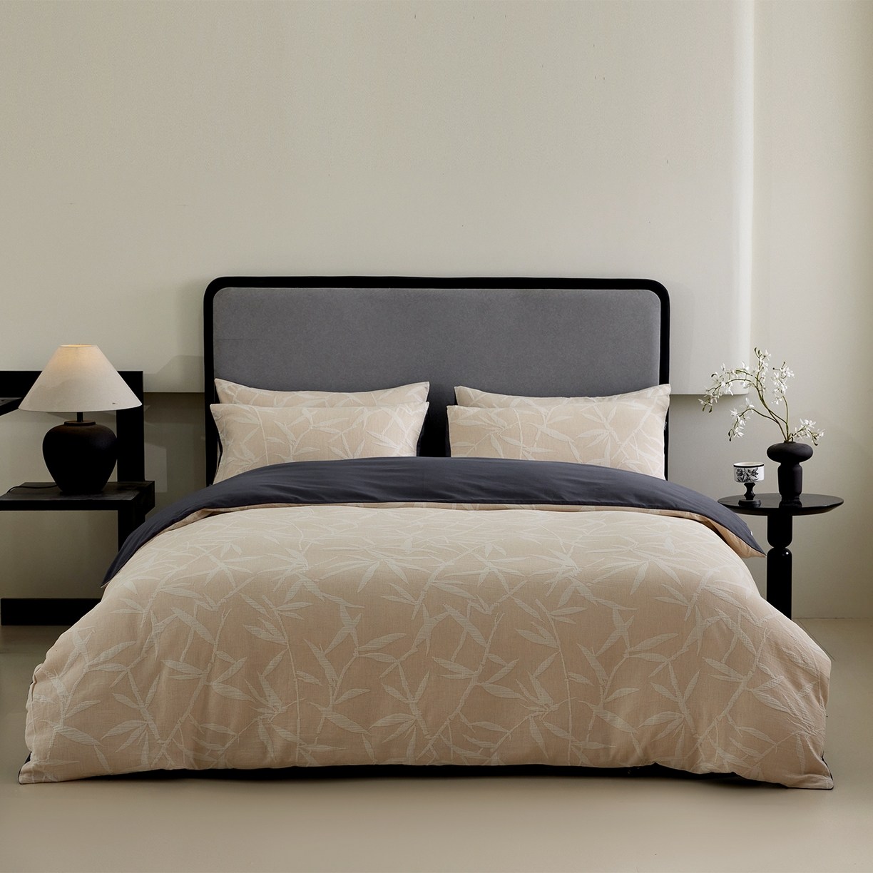 91家纺网 家纺一手货源 找家纺 小叮当家纺仓储工厂店 2025新款提供买家秀爆款花型不断货全棉纯棉A类三层纱加厚磨毛大提花四件套 川野·米