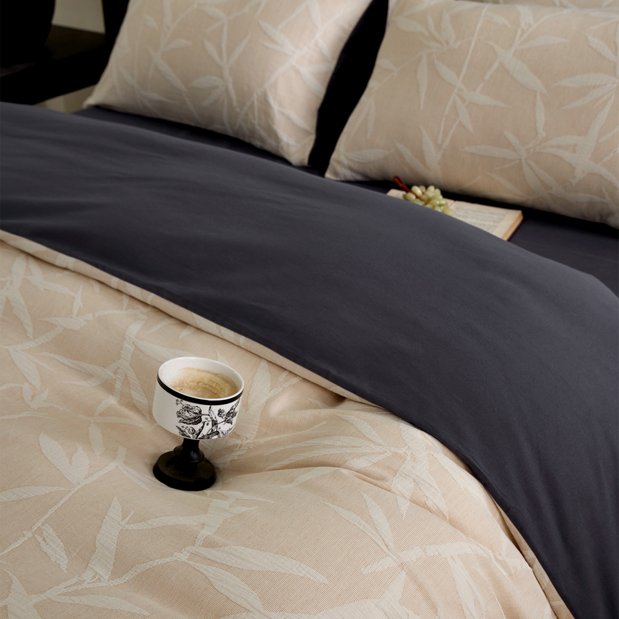 91家纺网 家纺一手货源 找家纺 小叮当家纺仓储工厂店 2025新款提供买家秀爆款花型不断货全棉纯棉A类三层纱加厚磨毛大提花四件套 川野·米