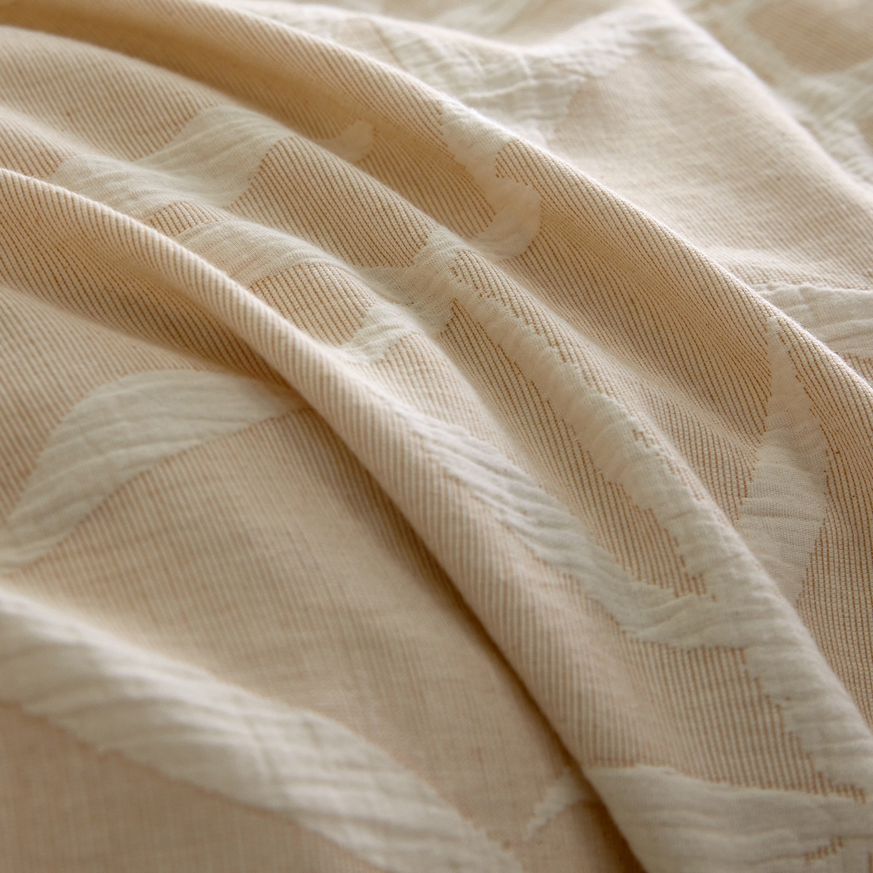 91家纺网 家纺一手货源 找家纺 小叮当家纺仓储工厂店 2025新款提供买家秀爆款花型不断货全棉纯棉A类三层纱加厚磨毛大提花四件套 川野·米