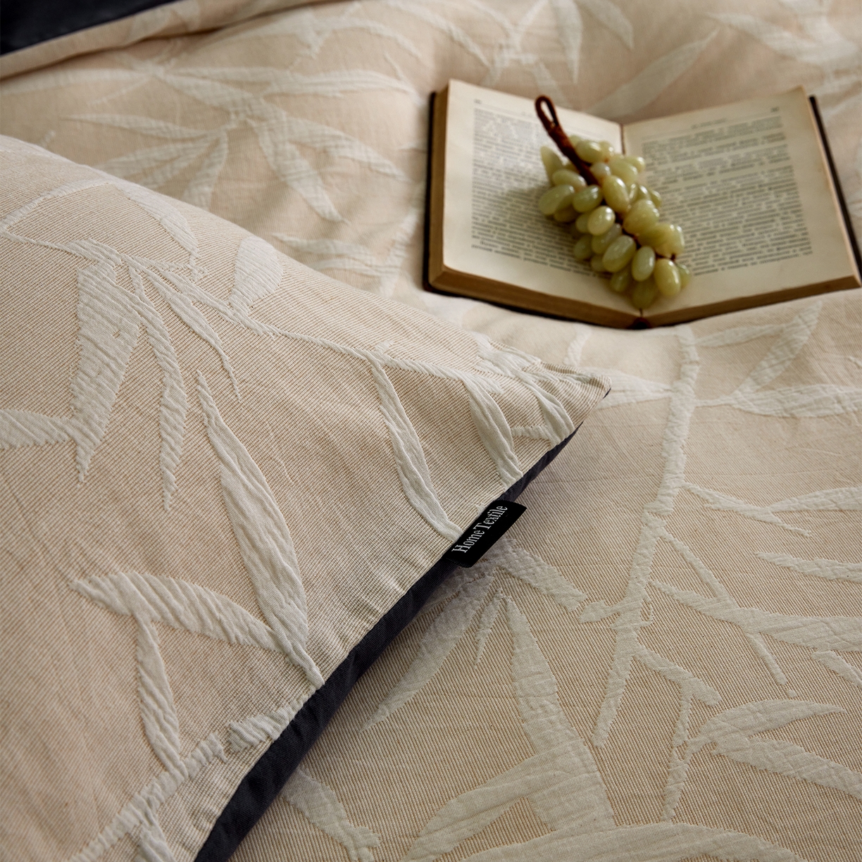 91家纺网 家纺一手货源 找家纺 小叮当家纺仓储工厂店 2025新款提供买家秀爆款花型不断货全棉纯棉A类三层纱加厚磨毛大提花四件套 川野·米