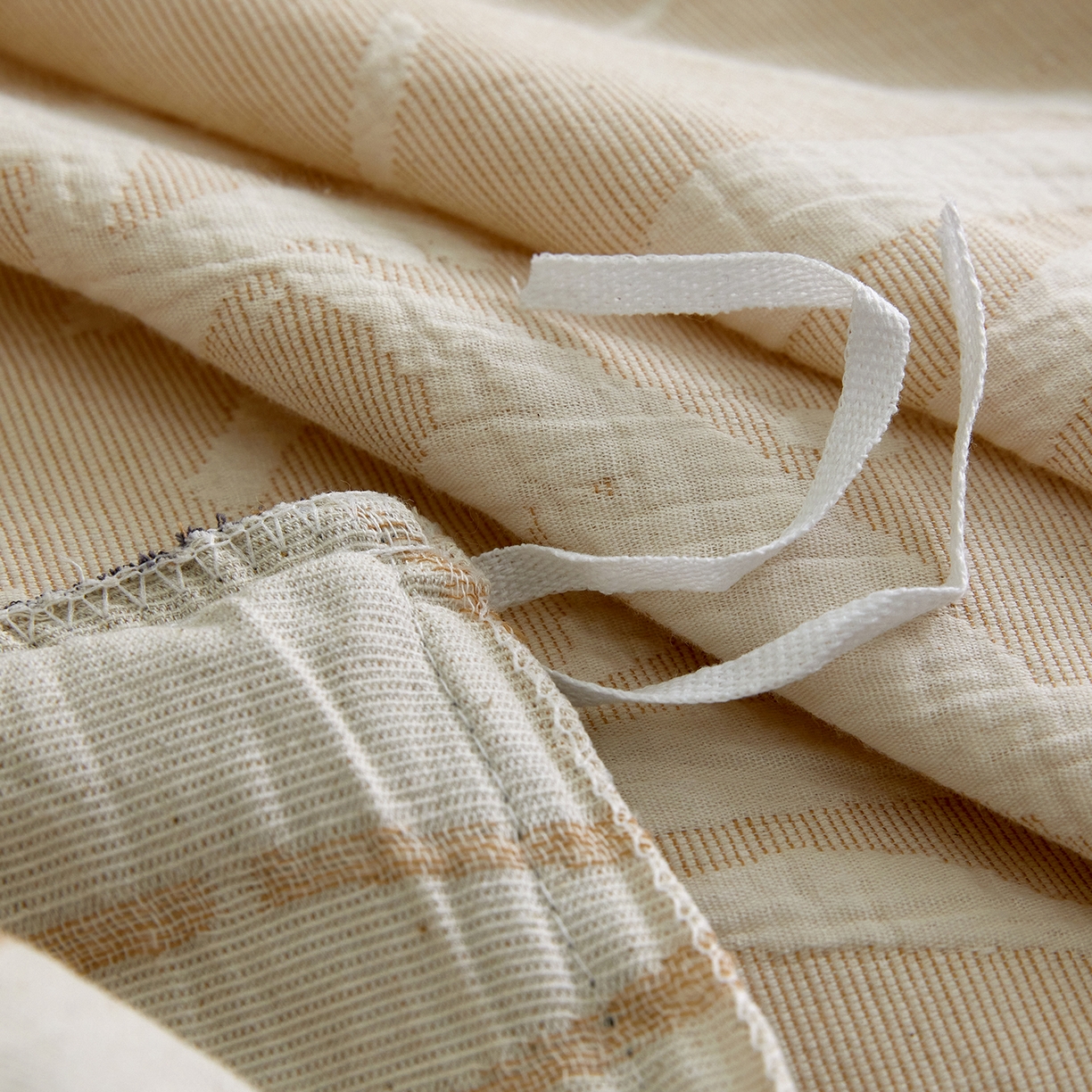 91家纺网 家纺一手货源 找家纺 小叮当家纺仓储工厂店 2025新款提供买家秀爆款花型不断货全棉纯棉A类三层纱加厚磨毛大提花四件套 川野·米