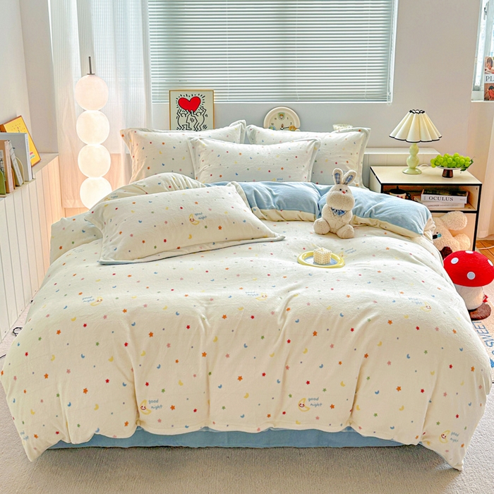 91家纺网 家纺一手货源 找家纺 （总）简一 2025新款小清新牛奶绒印花四件套-花卉系列,山水情-粉,蝴蝶花谷,花间细雨,蓝色梦境-绿,浪漫玫瑰,满心欢喜-兰,满园春色,繁星,花在云端,清新花梦-绿,夏日花开,炫彩爱心,英俊风情,幽兰花谷