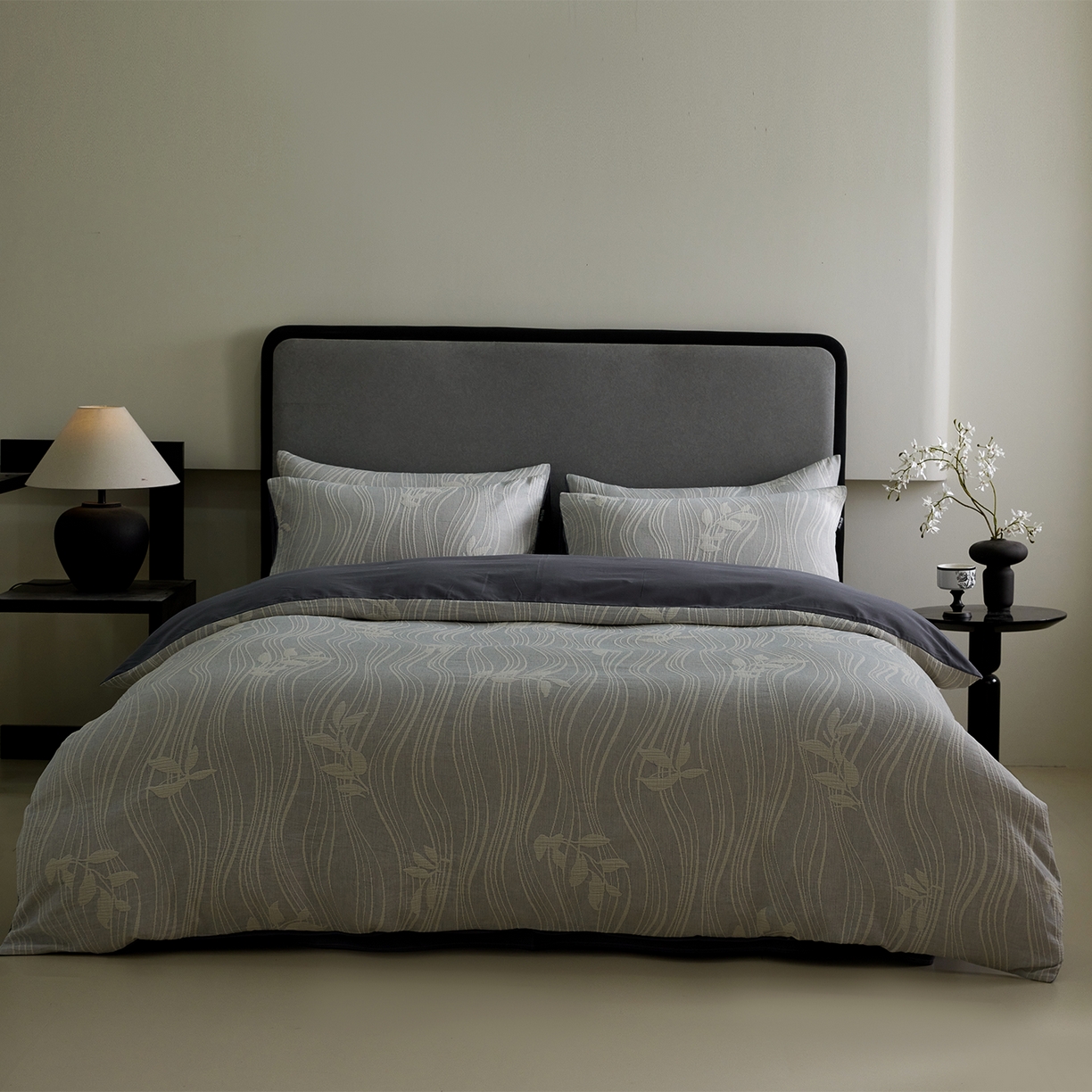 91家纺网 家纺一手货源 找家纺 小叮当家纺仓储工厂店 2025新款提供买家秀爆款花型不断货全棉纯棉A类三层纱加厚磨毛大提花四件套 米斯·兰