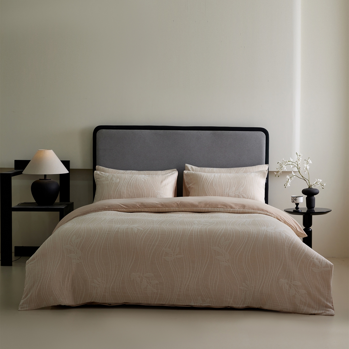 91家纺网 家纺一手货源 找家纺 小叮当家纺仓储工厂店 2025新款提供买家秀爆款花型不断货全棉纯棉A类三层纱加厚磨毛大提花四件套 米斯·米