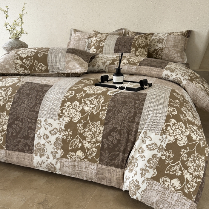 91家纺网 家纺一手货源 找家纺 （总）一隅花田 2025新款天竺云感纱三件套-大唐凤羽