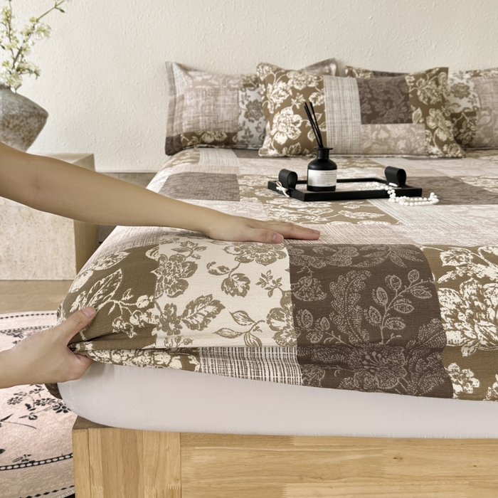 91家纺网 家纺一手货源 找家纺 （总）一隅花田 2025新款天竺云感纱三件套-大唐凤羽