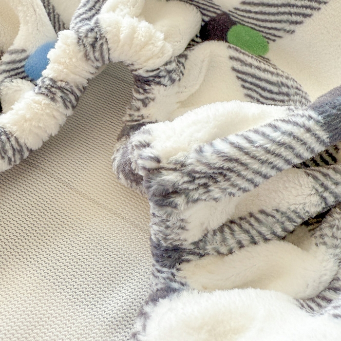 91家纺网 家纺一手货源 找家纺 丽美人 2025新款高克重印花牛奶绒无印风床笠款（A类母婴级面料） 黑白格调