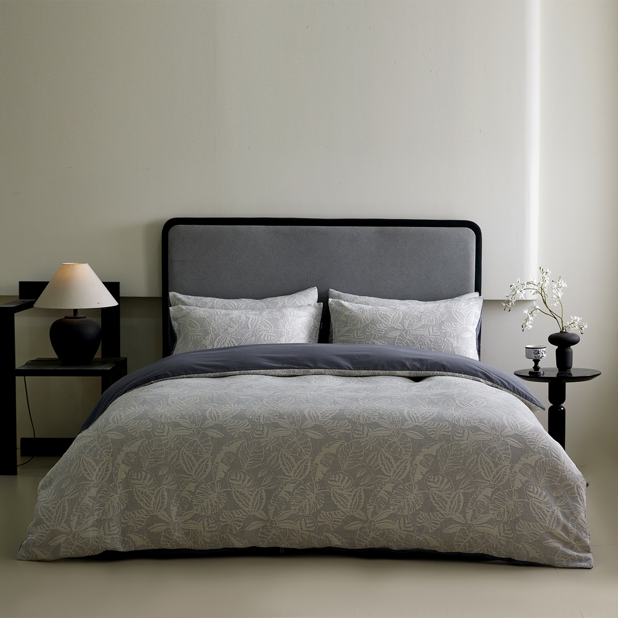 91家纺网 家纺一手货源 找家纺 小叮当家纺仓储工厂店 2025新款提供买家秀爆款花型不断货全棉纯棉A类三层纱加厚磨毛大提花四件套 伊望·兰