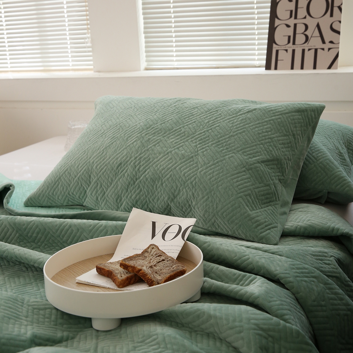 91家纺网 家纺一手货源 找家纺 （总）期遇家居 2025新款夹棉绗缝绒枕套秋冬纯色宝宝绒枕套