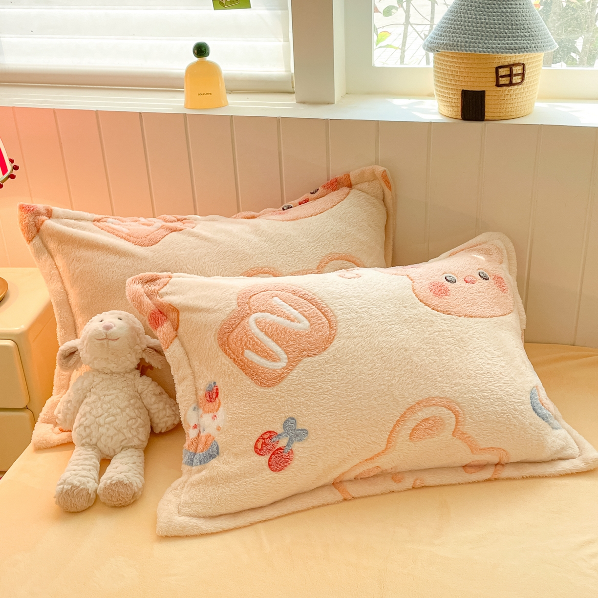 91家纺网 家纺一手货源 找家纺 （总）沐慕 2025新款A类200g加厚雪花绒180g牛奶绒四件套