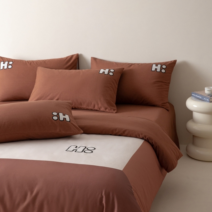 91家纺网 家纺一手货源 找家纺 小叮当家纺仓储工厂店 2025新款提供买家秀爆款花型不断货全棉纯棉磨毛四件套大版定位印加绣 狂野派