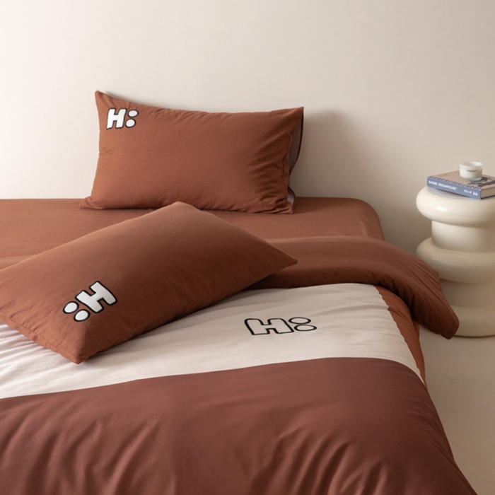 91家纺网 家纺一手货源 找家纺 小叮当家纺仓储工厂店 2025新款提供买家秀爆款花型不断货全棉纯棉磨毛四件套大版定位印加绣 狂野派