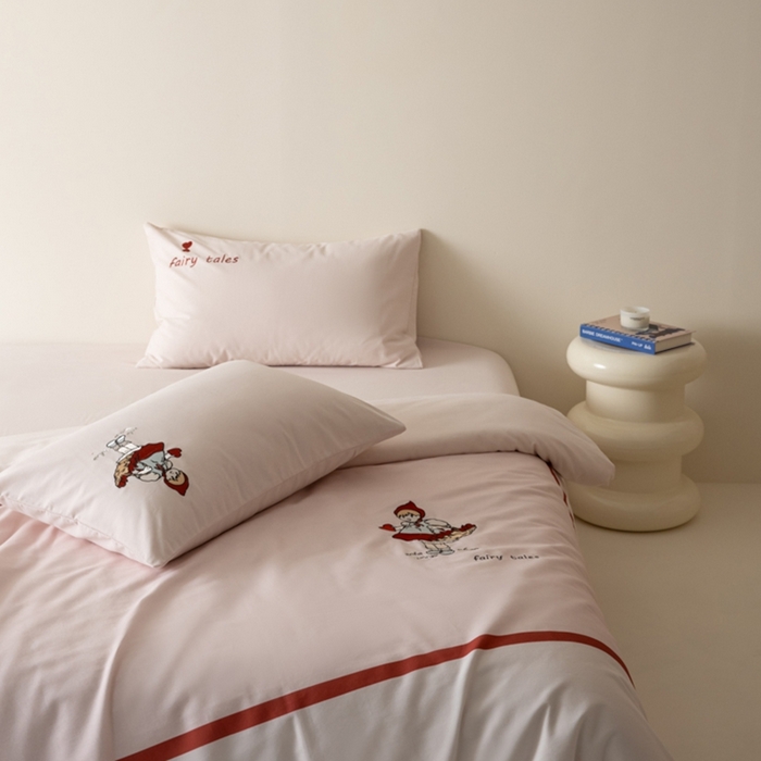 91家纺网 家纺一手货源 找家纺 小叮当家纺仓储工厂店 2025新款提供买家秀爆款花型不断货全棉纯棉磨毛四件套大版定位印加绣 小甜心