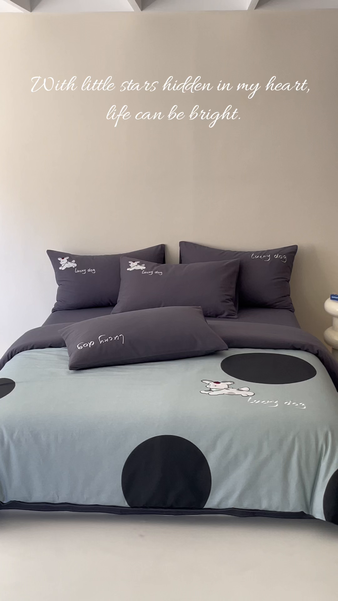 91家纺网 家纺一手货源 找家纺 小叮当家纺仓储工厂店 2025新款提供买家秀爆款花型不断货全棉纯棉磨毛四件套大版定位印加绣 波点派对