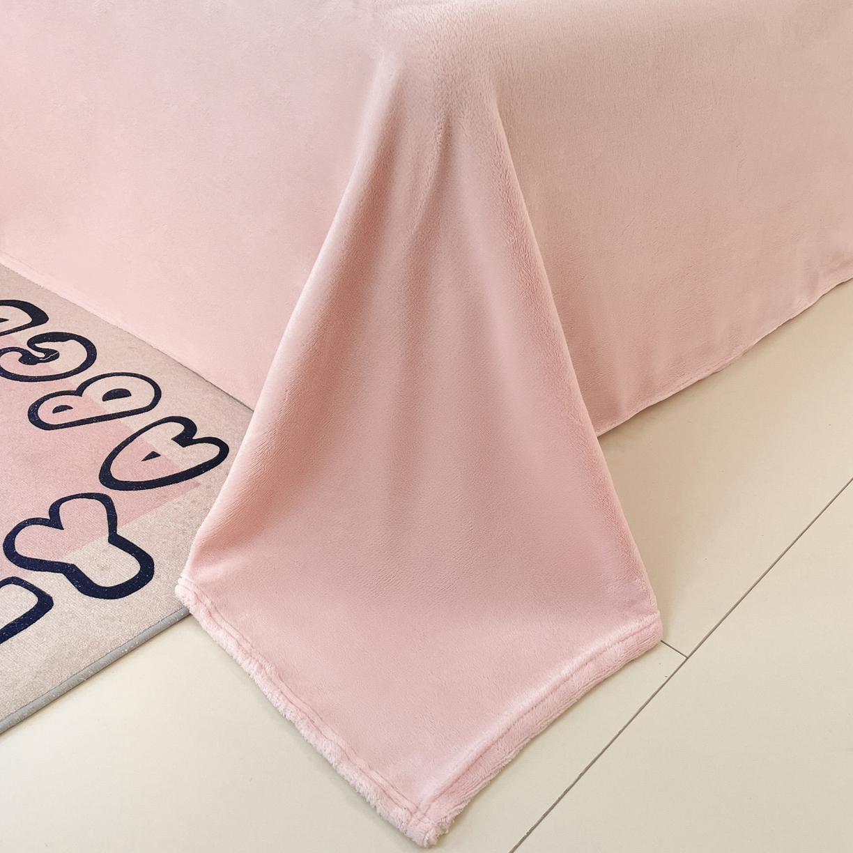 91家纺网 家纺一手货源 找家纺 沐慕 2025新款A类200g加厚雪花绒180g牛奶绒四件套 蛋糕兔