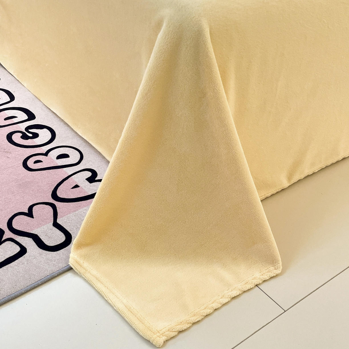 91家纺网 家纺一手货源 找家纺 沐慕 2025新款A类200g加厚雪花绒180g牛奶绒四件套 小橘子