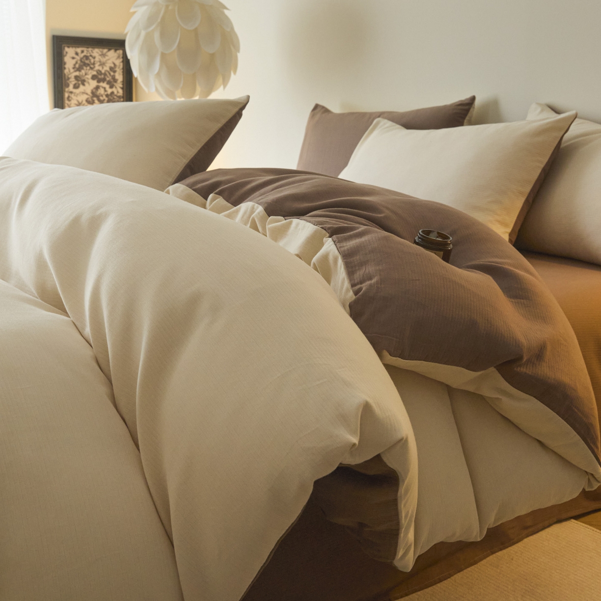 91家纺网 家纺一手货源 找家纺 （总）小叮当家纺仓储工厂店 2025新款提供买家秀爆款花型不断货60s水洗提花全棉纯棉磨毛四件套